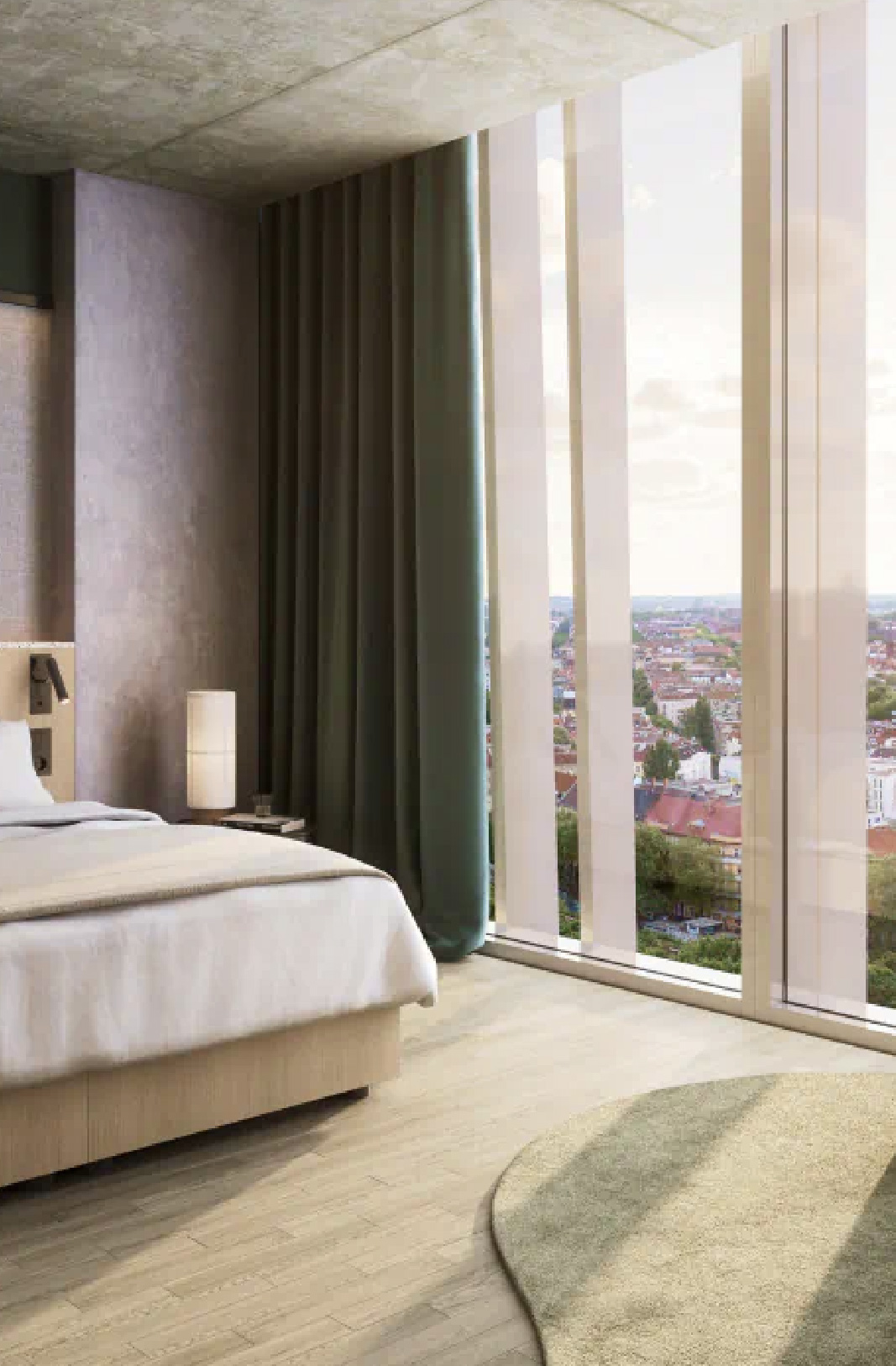 Ausschnitt eines Hotelzimmers im Estrel Tower.